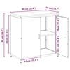 vidaXL Kitchen Storage with Shelf Rusty 90 x 50 x 92 cm Steel