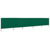 vidaXL 5-panel Wind Screen Fabric 600x120 cm Green