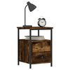 vidaXL Bedside Cabinets 2 pcs Smoked Oak 34x35.5x50 cm Engineered Wood