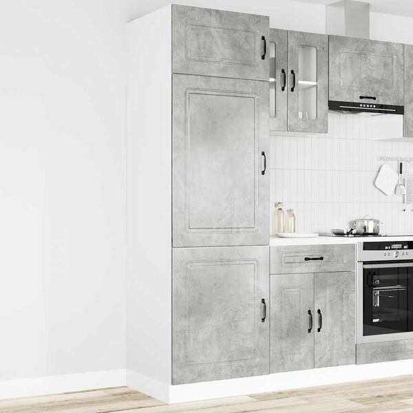 vidaXL Kitchen Cupboard Kalmar Concrete Grey Engineered Wood