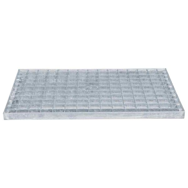 vidaXL Grating Silver 50 x 35 x 2 cm Hot-Dip Galvanised Steel