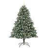 vidaXL Artificial Christmas Tree with 300 LEDs with Stand Green 240 cm