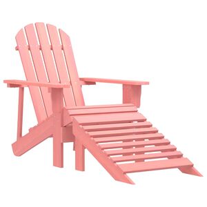 vidaXL Garden Chair | Pink | Solid fir wood | Standard | Detachable