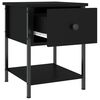 vidaXL Bedside Tables 2 pcs Black 34x35.5x45 cm Engineered Wood