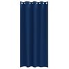 vidaXL Blackout Curtains with Rings 2 pcs Dark Blue 225 x 140 cm