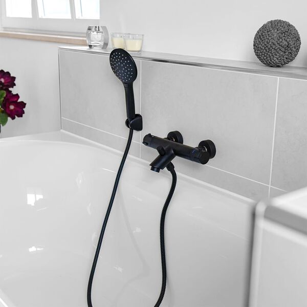 CORNAT Thermostatic Bath Mixer ALAN / NOIR Black