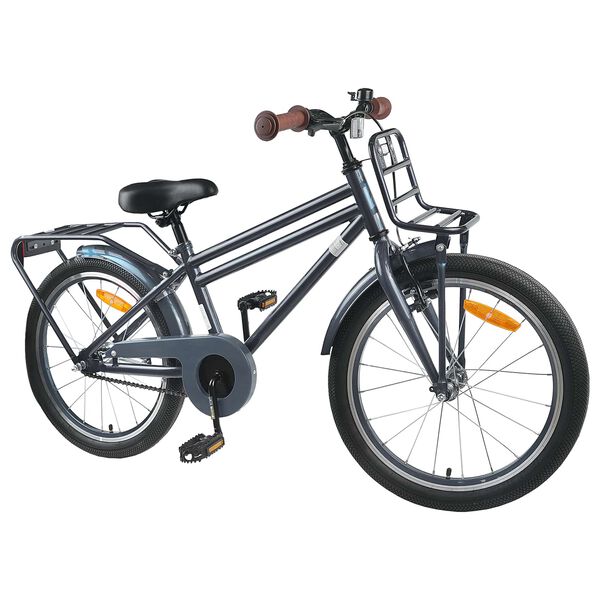 vidaXL Kids Bike 18'' for 5-7 Years Old Dark Grey