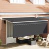 vidaXL Retractable Awning Retractable Manual Anthracite 350 x 200 cm