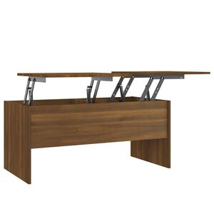 vidaXL Coffee Table Brown Oak 102x50,5x46,5 cm Engineered Wood