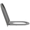 vidaXL Quick Release Toilet suitable for Seat Grey 46.2 x 36 x 4.3 cm