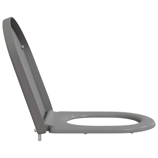 vidaXL Quick Release Toilet suitable for Seat Grey 46.2 x 36 x 4.3 cm