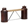 vidaXL Milk Bottle Bench 150x33x64 cm Solid Mango Wood