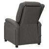 vidaXL Wing Back Massage Chair Dark Grey Fabric