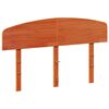 vidaXL Headboard Wax Brown 135 cm Solid Wood Pine