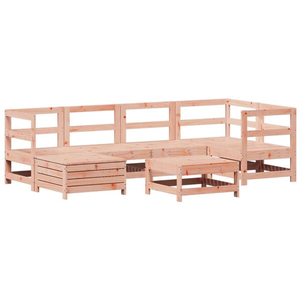 vidaXL 7 Piece Garden Sofa Set Solid Wood Douglas Fir