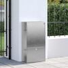 vidaXL Parcel Drop Box Silver 44 x 22 x 82 cm Stainless Steel
