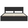 vidaXL Bed Frame with Drawer Black 180 x 200 cm Engineer Wood