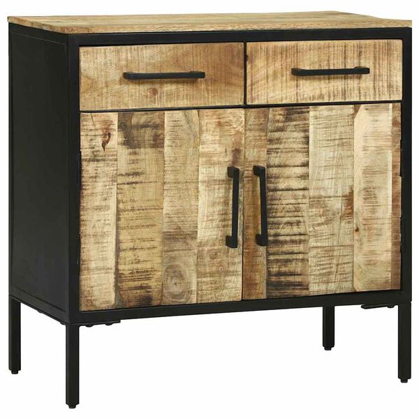 vidaXL Sideboard with Drawer 70 x 35 x 70 cm Solid Mango wood