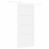 vidaXL Sliding Door White 93 x 202 cm Solid Pine Wood