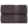 vidaXL Guest Towels "FROGN" 2 pcs Anthracite 30x50 cm 360 gsm