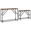 vidaXL Nesting Console Tables 2 pcs Smoked Oak Engineered Wood