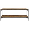 vidaXL Coffee Table Smoked Oak 100x50x40 cm Engineered Wood