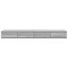 vidaXL Bed Drawers Grey Sonoma 150 x 36.5 x 16.5 cm Engineered Wood