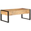 vidaXL Coffee Table 100x54x40 cm Solid Wood Mango and Iron