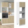 vidaXL Microwave Cabinet Lyon Sonoma Oak 60x57x207 cm Engineered Wood