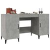 vidaXL Desk Concrete Grey 140x50x75 cm Engineered Wood