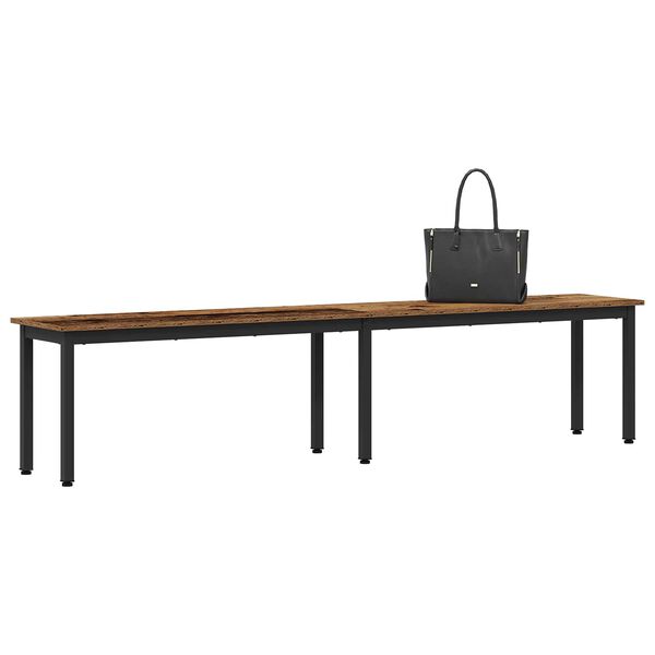 vidaXL Bench Old Wood 200 x 35 x 45 cm Engineered Wood