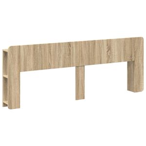 vidaXL Headboard Cabinet with Storage Sonoma Oak Engineered Wood