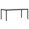 vidaXL Dining Table White 180 x 90 x 75 cm Solid Pine Wood