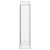 vidaXL Arched Gabion Basket 100x50x200/220 cm Galvanised Iron