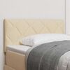 vidaXL Headboard with Headboard Cream 90 cm Faux Leather