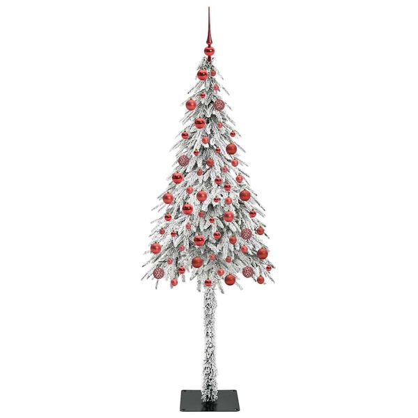 vidaXL Christmas Tree with 300 LEDs White 180 cm PE and Steel