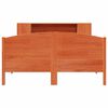 vidaXL Bookcase Bed without Mattress Wax Brown 160x200cm Solid Wood Pine