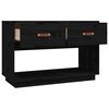 vidaXL TV Cabinet Black 90x40x60 cm Solid Wood Pine