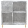 vidaXL Record Cabinet Concrete Grey 84.5x38x89 cm Engineered Wood