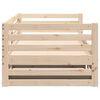 vidaXL Day bed with Trundle without Mattress 80x200 cm