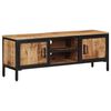 vidaXL TV Cabinet 110x30x40 cm Solid Rough Wood Mango