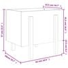 vidaXL Garden Planter Grey 62x50x57 cm Solid Wood Pine