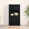 vidaXL Highboard Black Oak 80 x 33 x 150 cm Engineered Wood