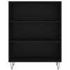 vidaXL Highboard Black 69.5x34x180 cm Engineered Wood