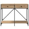 vidaXL Console Table Artisan Oak 100 x 39 x 78.5 cm Engineered Wood