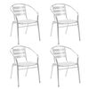 vidaXL Stackable Outdoor Chairs 4 pcs Aluminium