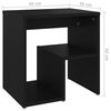vidaXL Bed Cabinets 2 pcs Black 40x30x40 cm Engineered Wood