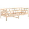 vidaXL Day Bed without Mattress Solid Wood Pine 90x200 cm