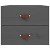 vidaXL Wall-mounted Bedside Cabinets 2 pcs Grey 50x36x40 cm