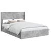 vidaXL Bed Frame with Storage and Headboard Concrete Grey 150 x 200 cm